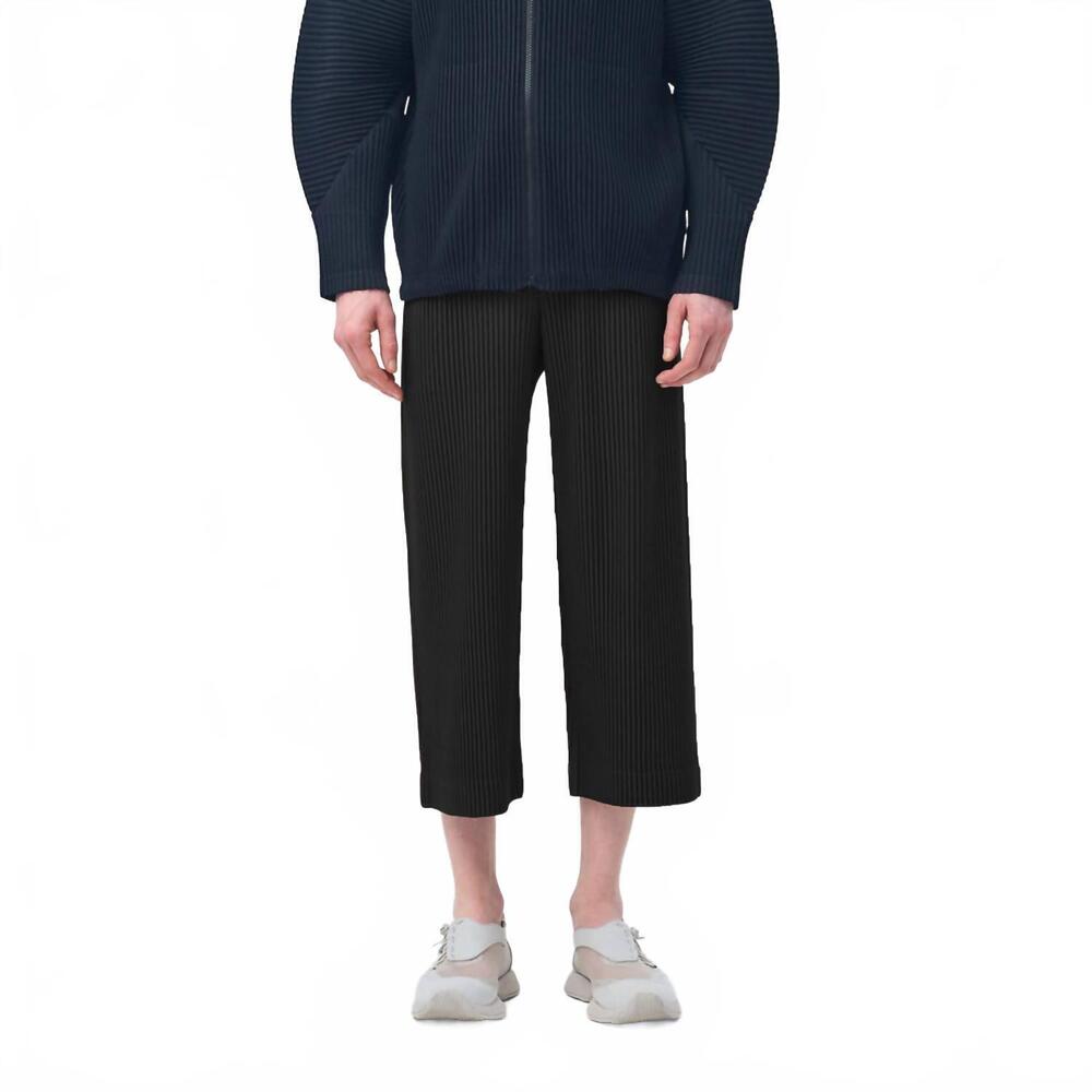 NEW ISSEY MIYAKE homme plisse monthly colors august pants in black